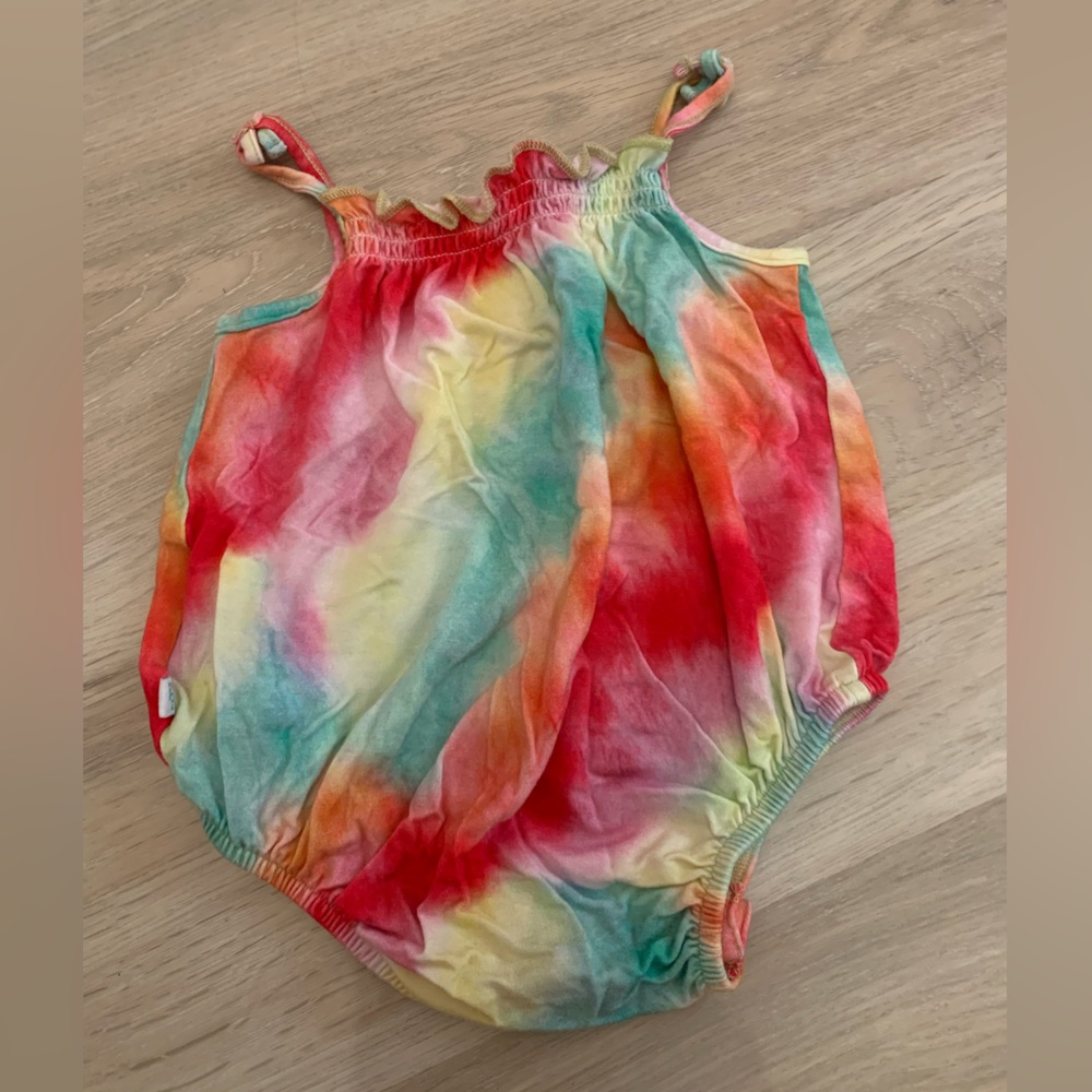 Posh Peanut multi color bubble romper